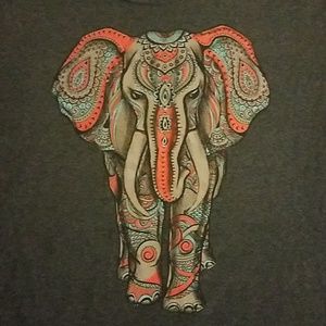 Mens large shirts happen elephant shirt euc
